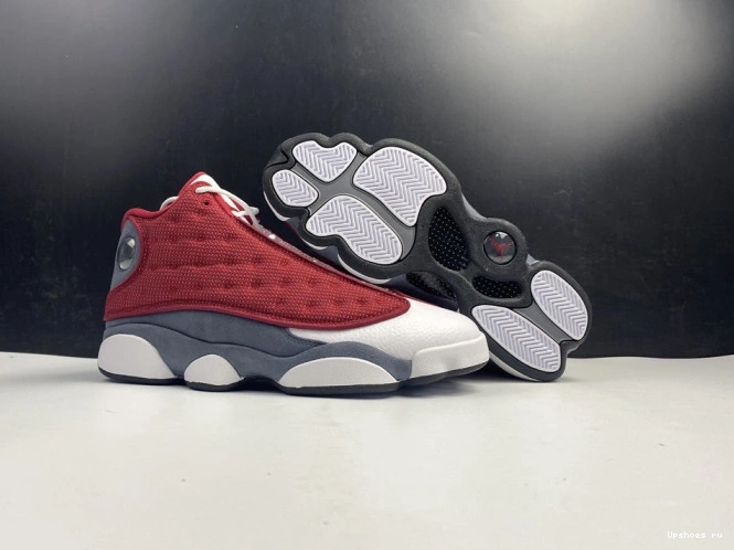 Air 414571-600 Flint 13 Grey Retro Red Jordan Gym 1017